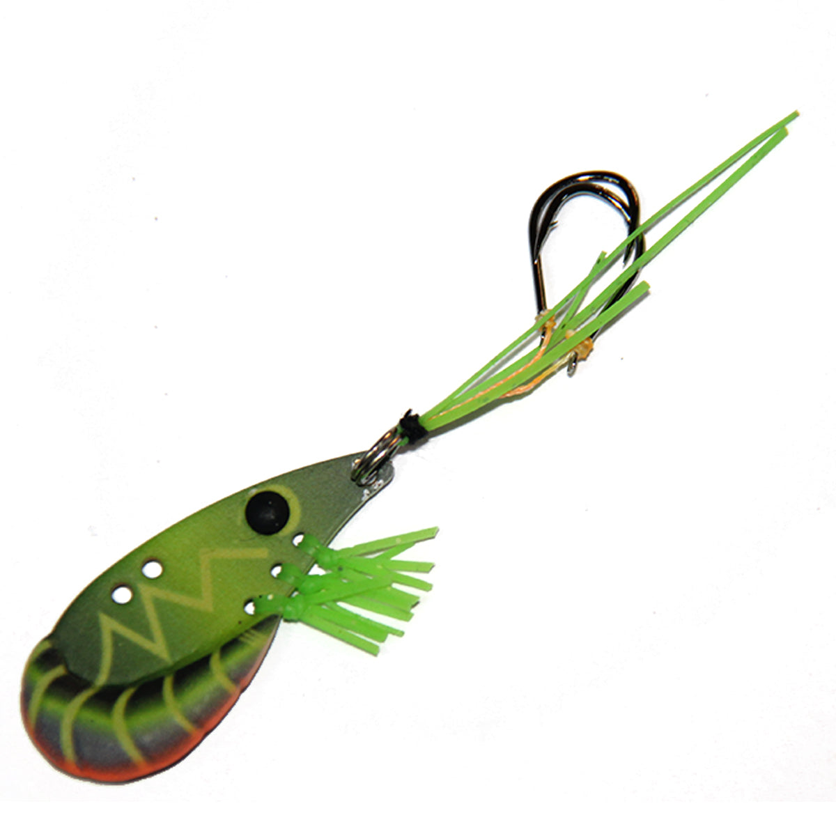 Green Kegga Stinger Assist Hooks #8 BKK for Bream Bass